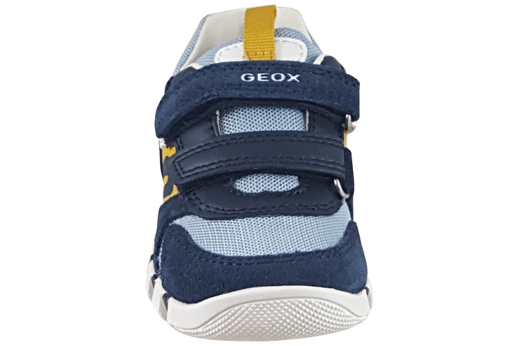 Geox Iupidoo Boy B3555D Navy/Yellow Boys First Shoes