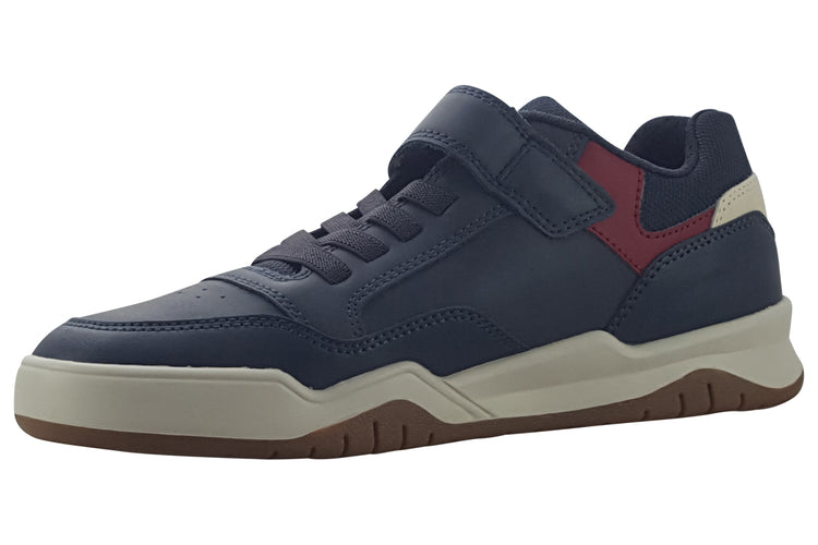 Geox Perth BE J367RE Navy/Dark Red Boys Shoes