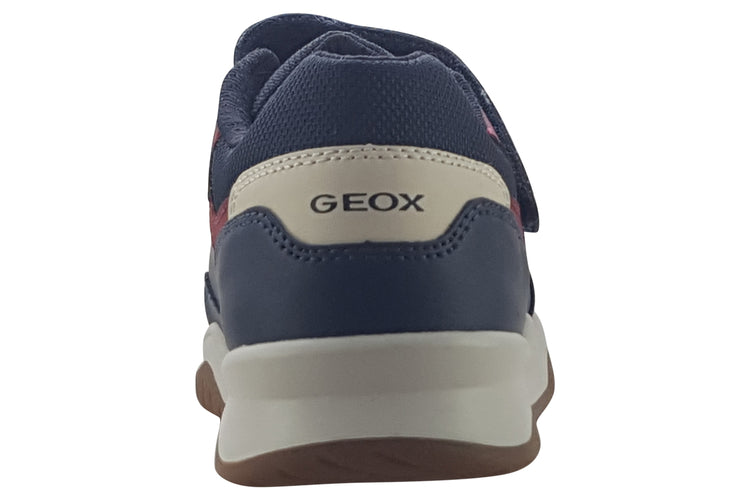 Geox Perth BE J367RE Navy/Dark Red Boys Shoes