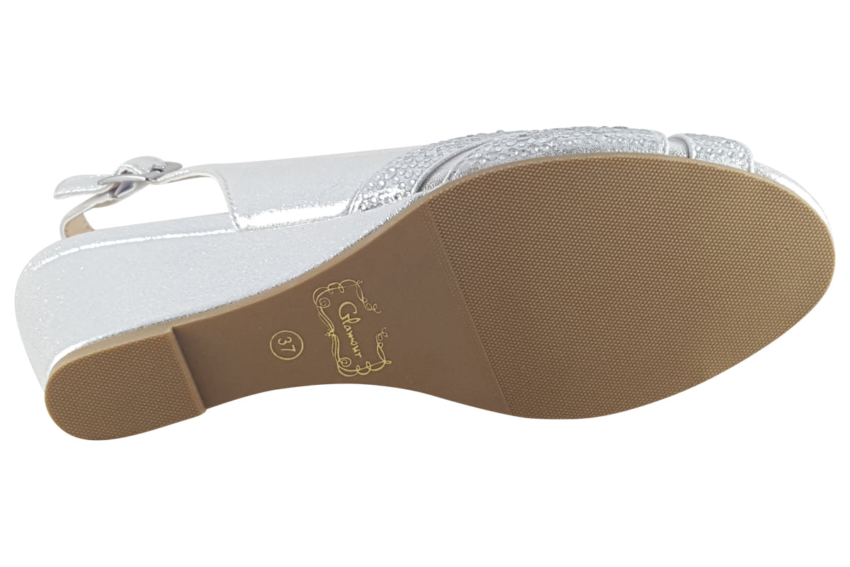 Glamour Minsk Silver Womens Sandals