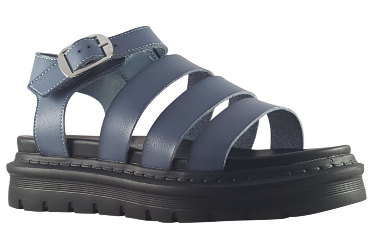 Heavenly Feet Saffron Denim Womens Sandals