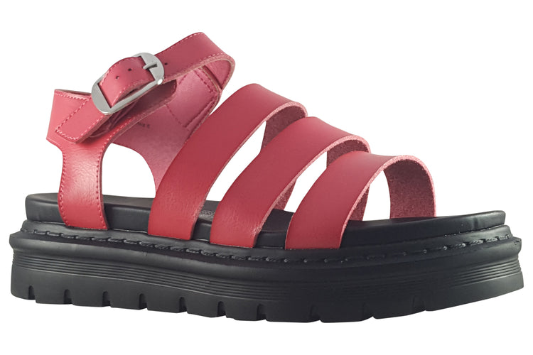 Heavenly Feet Saffron Fuchsia Womens Sandals