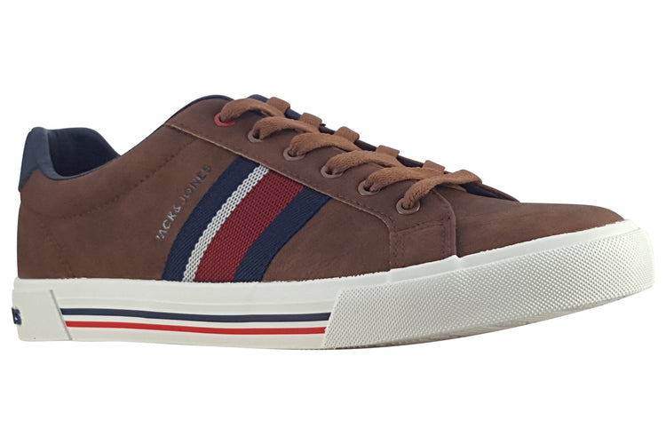 Jack Jones Gorgon PU 12241109 Cognac Mens Trainers