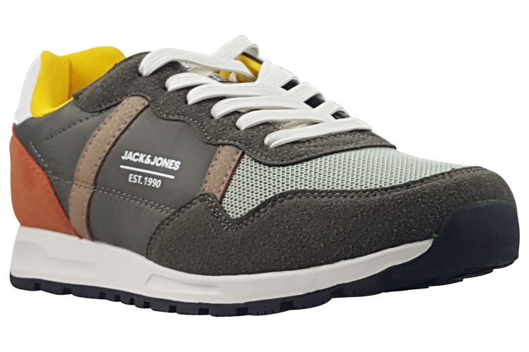 Jack Jones Harrow 12274764 Olive Night Mens Trainers
