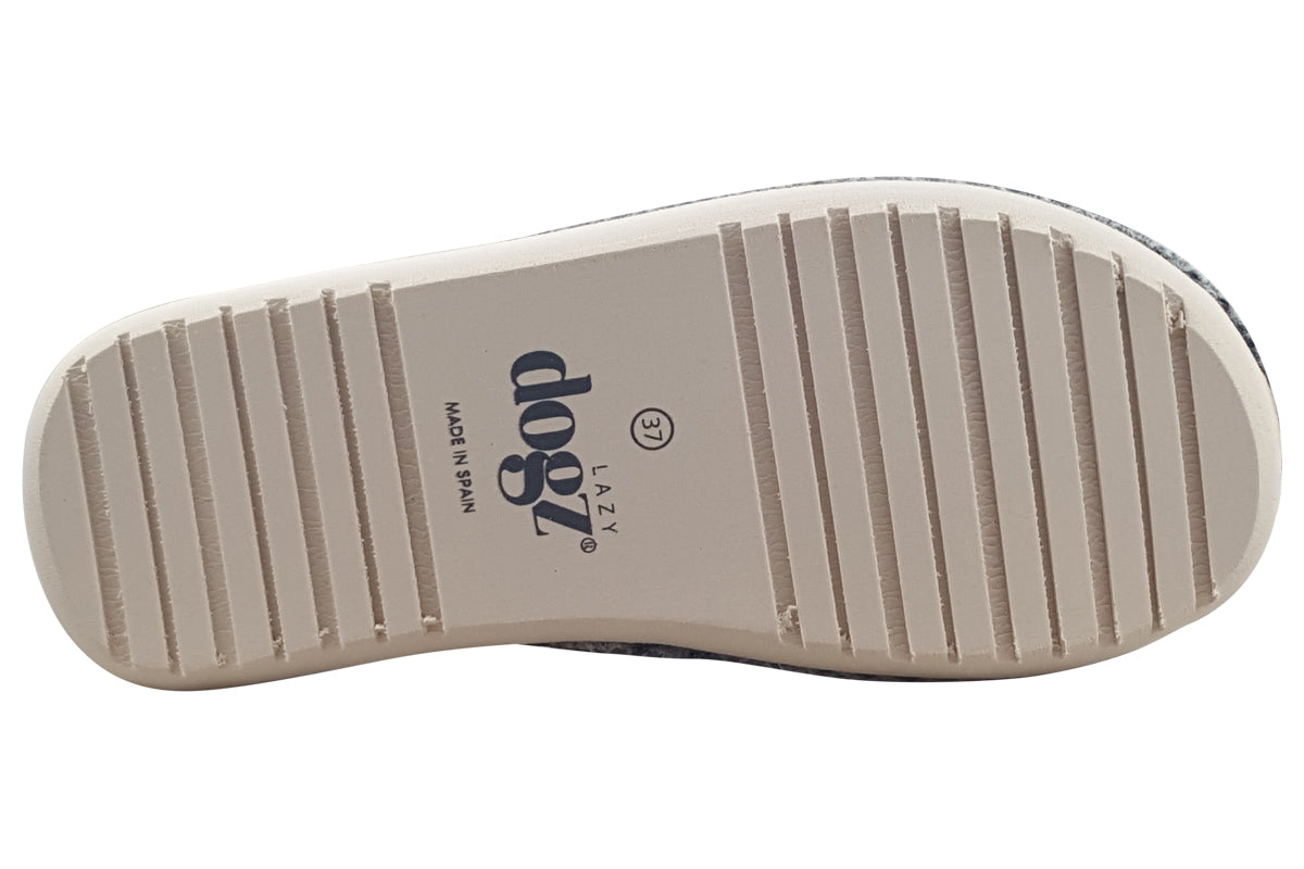 Lazy dogz Apollonia KLM044 Grey Womens Slippers