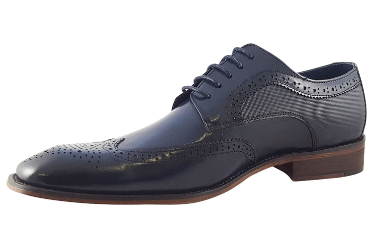 Paolo Vandini Gerrard Brogue Navy Mens Shoes