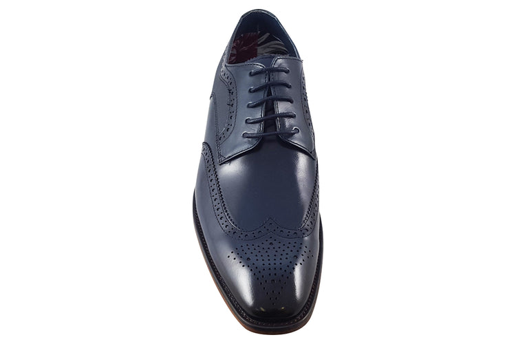 Paolo Vandini Gerrard Brogue Navy Mens Shoes