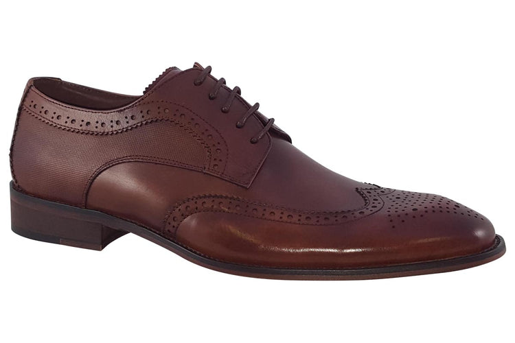 Paolo Vandini Gerrard Brogue Tan Mens Shoes