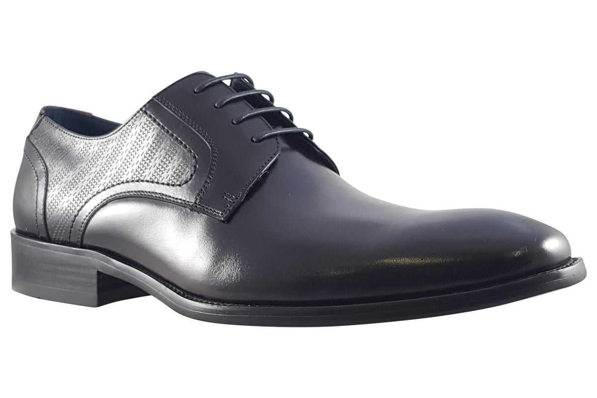 Paolo Vandini Melbury Derby Black Mens Shoes
