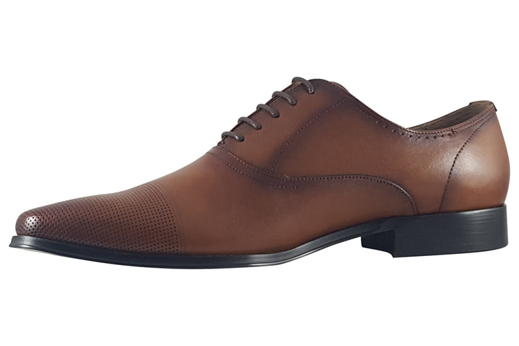 Paolo Vandini Muldoon Oxford Tan Mens Shoes