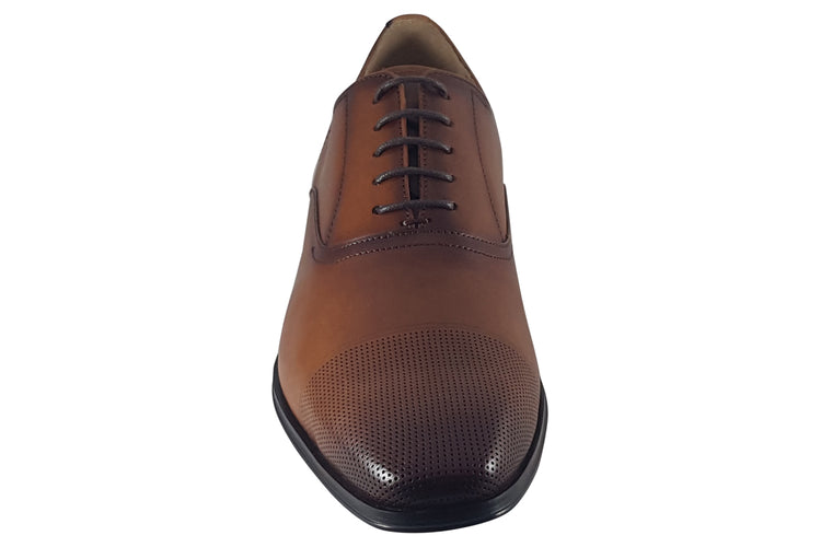 Paolo Vandini Muldoon Oxford Tan Mens Shoes