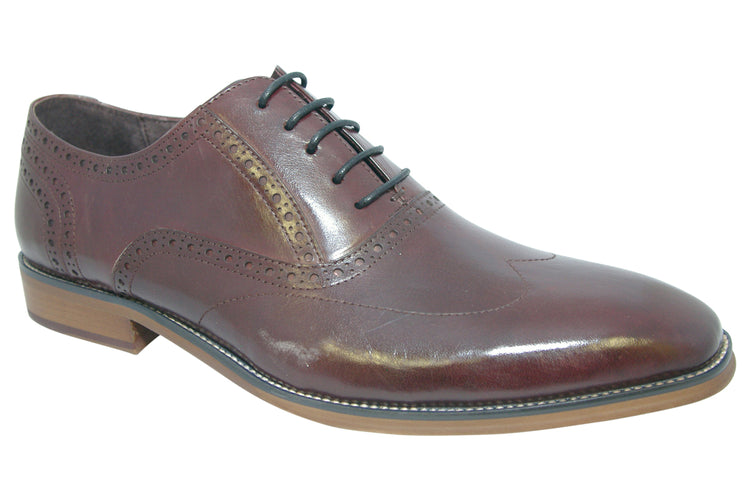 Paolo Vandini Praze Burgundy Mens Shoes