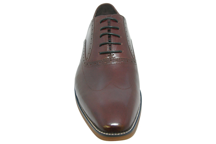 Paolo Vandini Praze Burgundy Mens Shoes