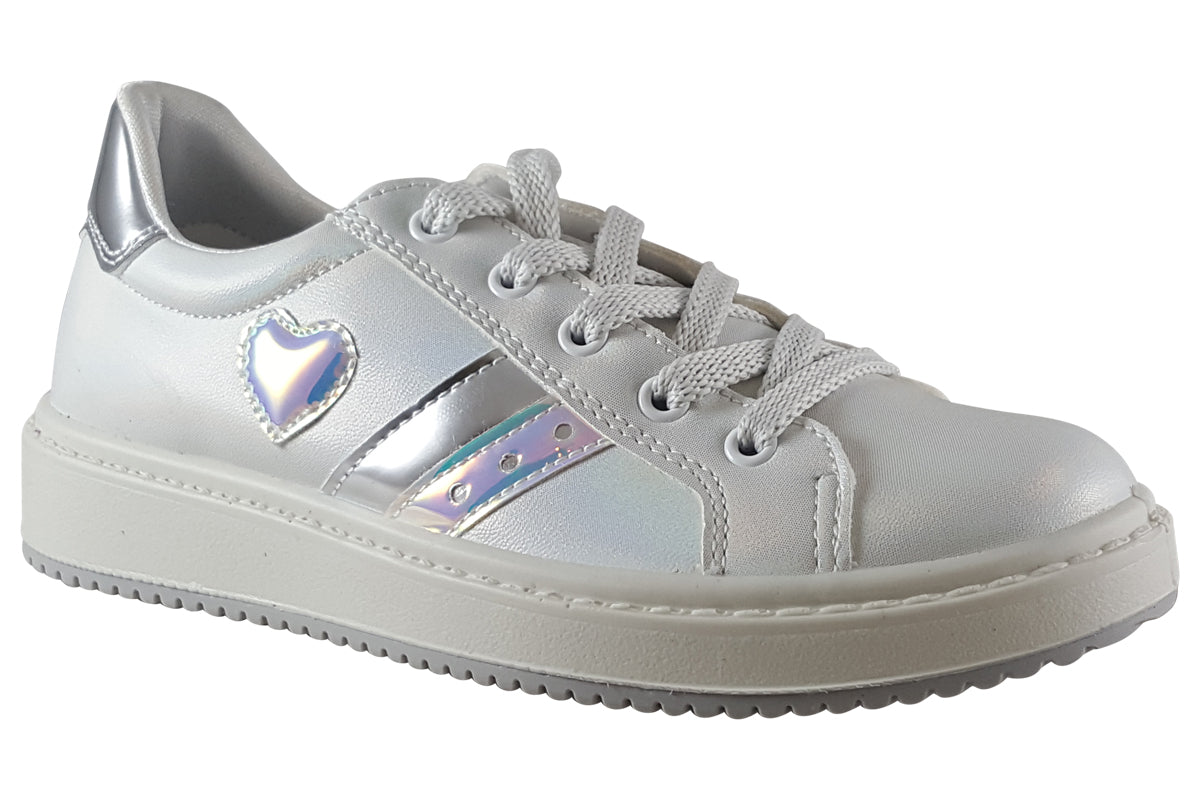 Primigi Coline Sneaker 38679-22 White/Silver Girls Shoes