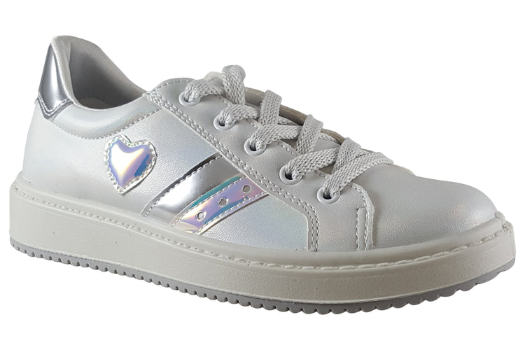 Primigi Coline Sneaker 38679-22 White/Silver Girls Shoes