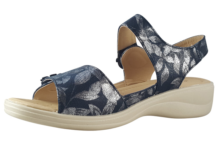 Shoe Tree Comfort Azalea Navy Womens Sandals