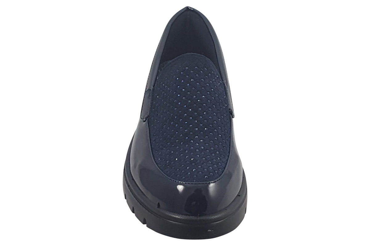 Shoe Tree Comfort Barbara Navy Womens Shoes