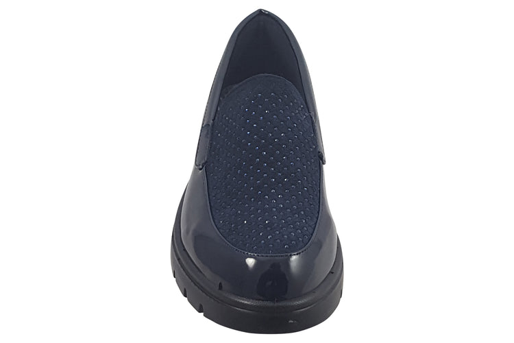 Shoe Tree Comfort Barbara Navy Womens Shoes