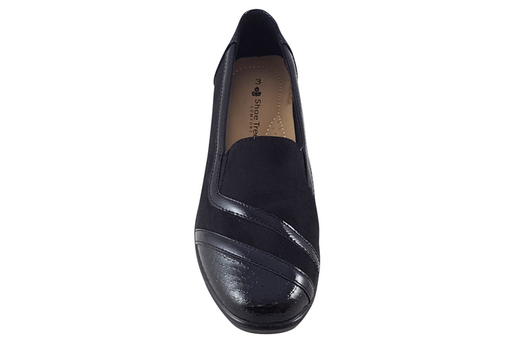 Shoe Tree Comfort Chrissy Black Patent Womens Shoes