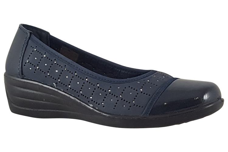 Shoe Tree Comfort Eternity Navy Womens Shoes