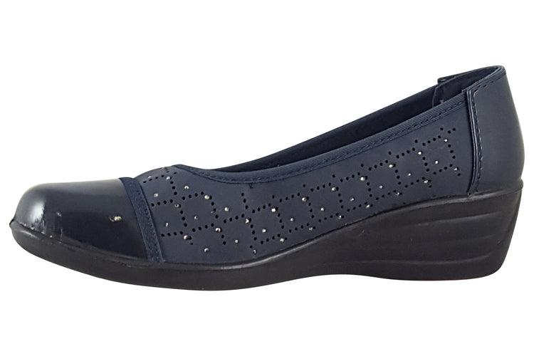 Shoe Tree Comfort Eternity Navy Womens Shoes