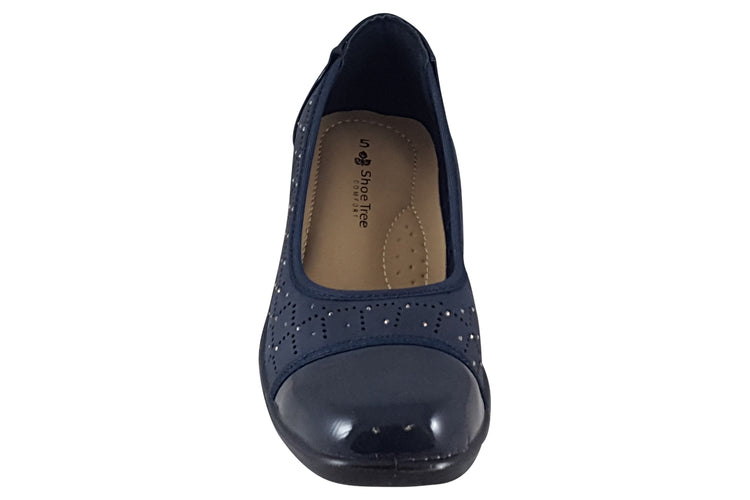 Shoe Tree Comfort Eternity Navy Womens Shoes