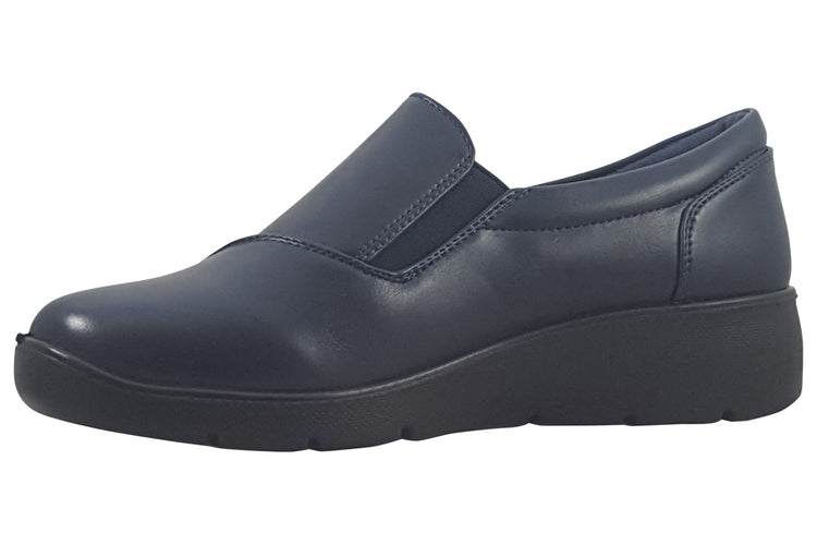 Shoe Tree Comfort Gail Dark Navy Womens Shoes
