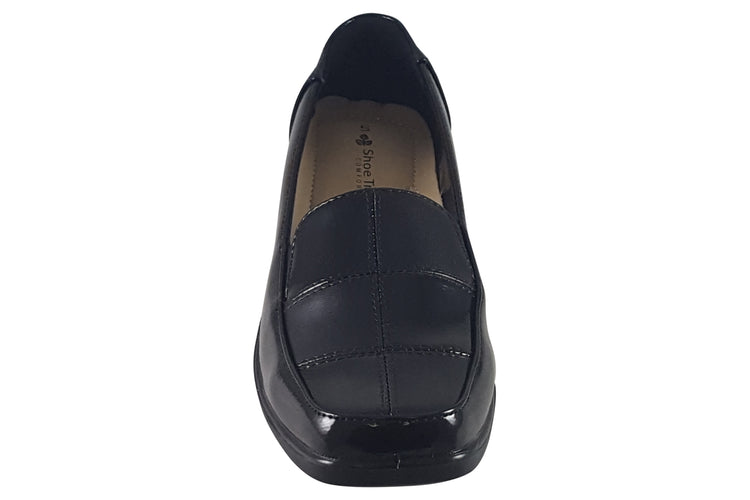 Shoe Tree Comfort Harlequin Black Patent Womens Shoes