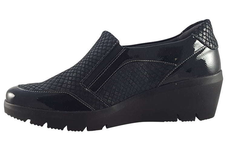 Suave Adrianna 6002 EE Black Multi Womens Shoes