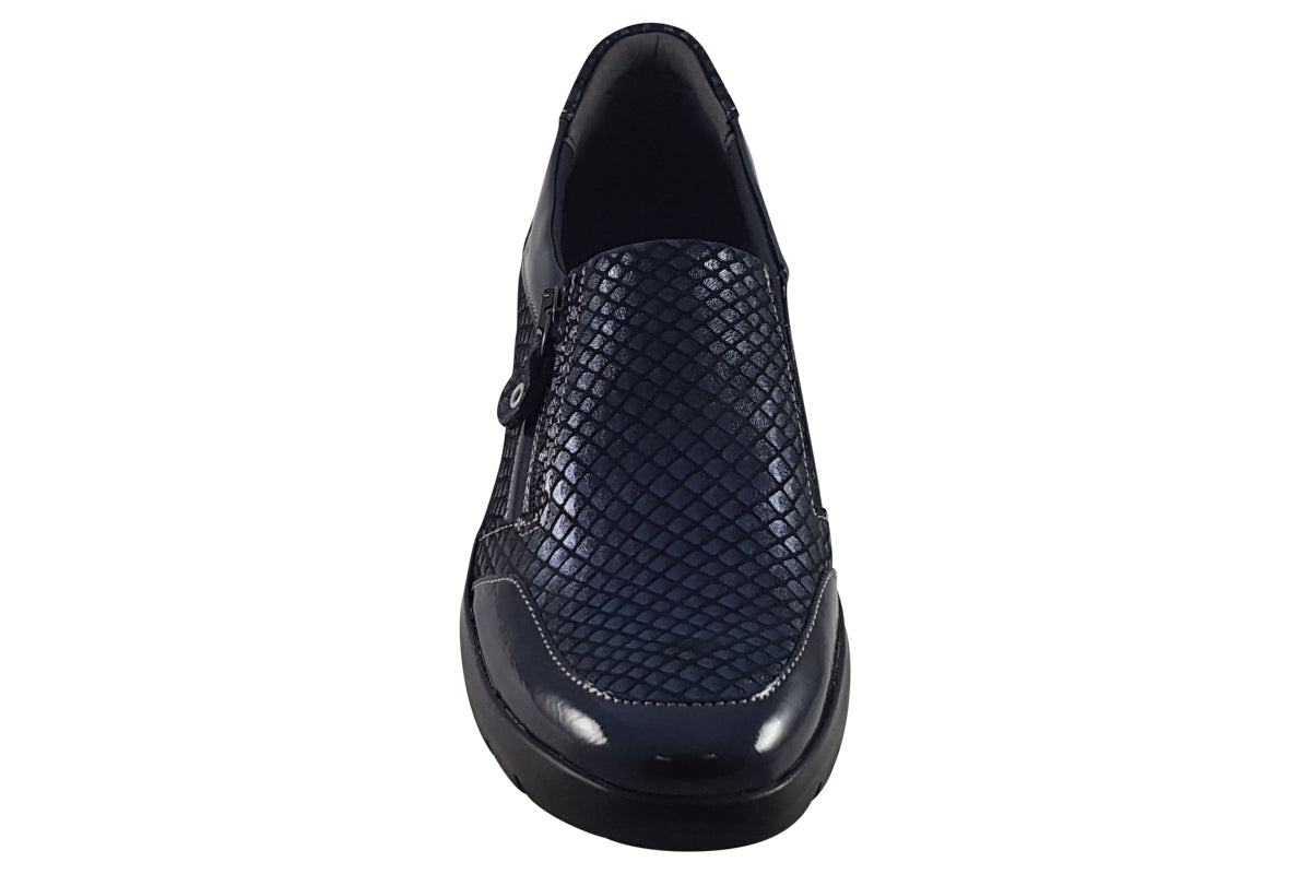 Suave Adrianna 6002 EE Navy Multi Womens Shoes