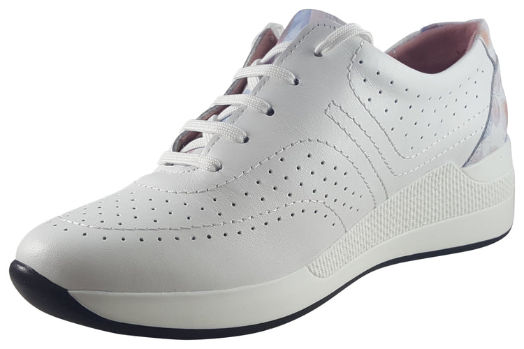 Suave Janis 6045 EE White Womens Fashion Trainers