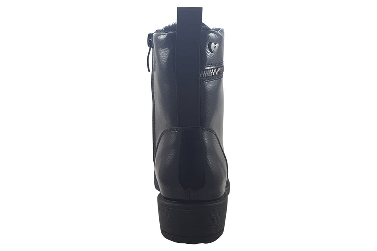Susst Cooper 24 Black Patent Womens Boots