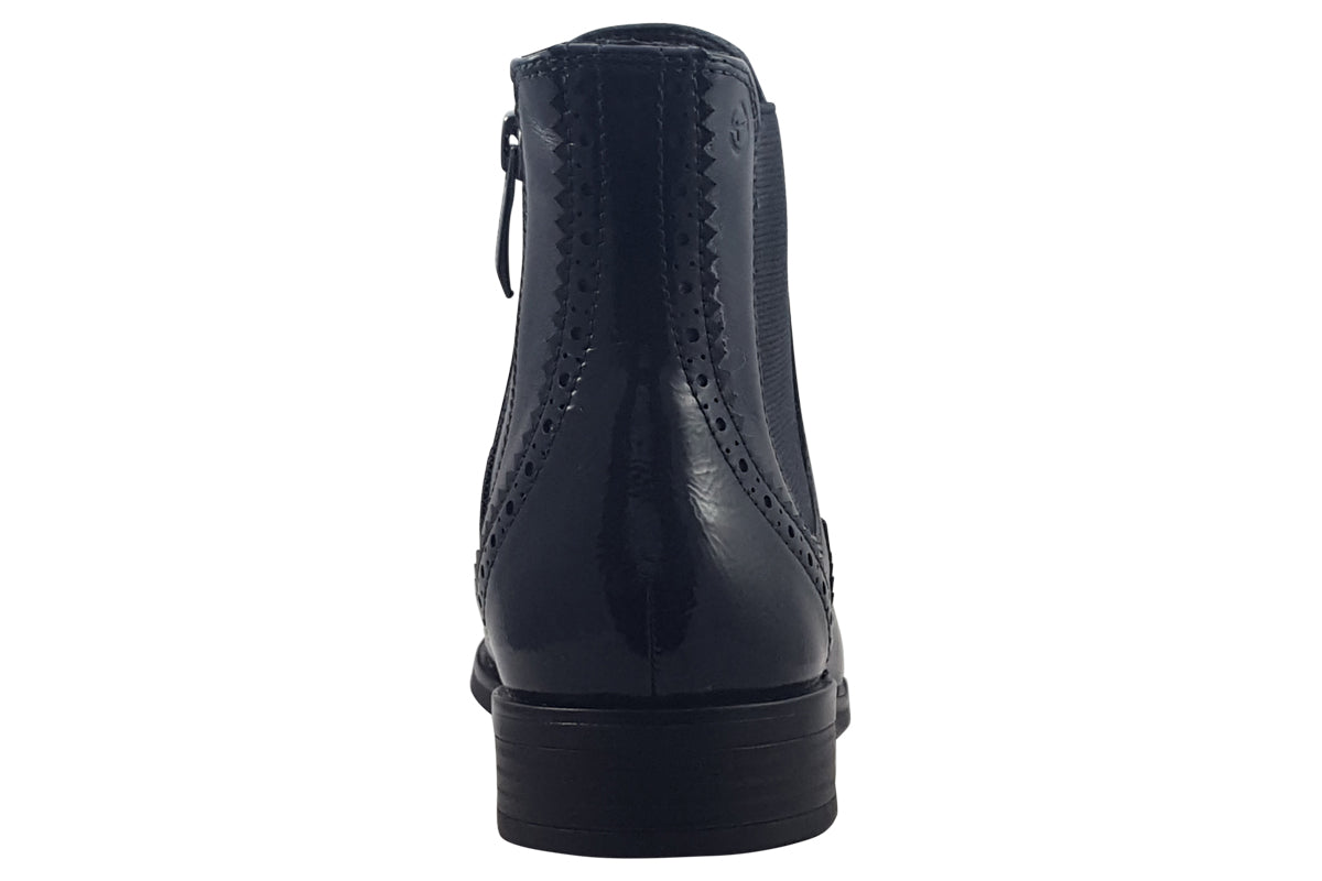 Tamaris Dolly Navy womens boots back
