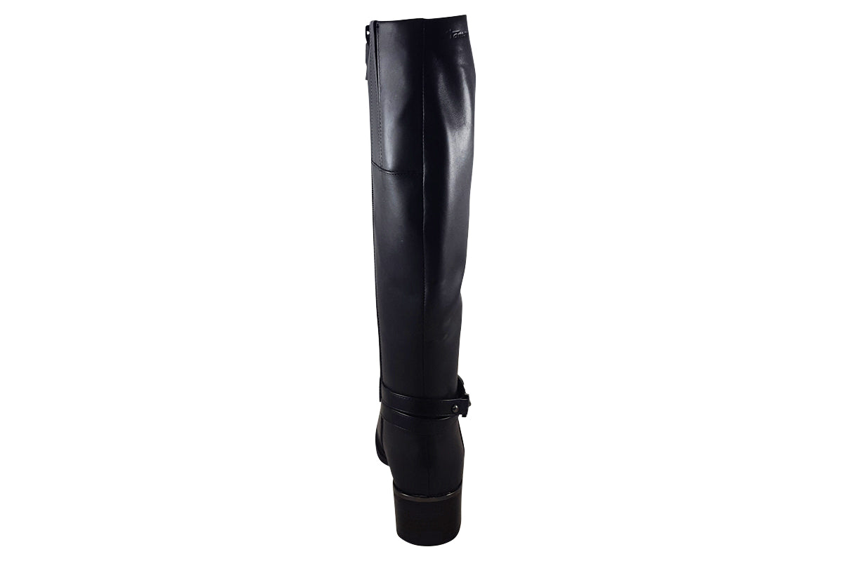 Tamaris Pom Pom 25501 29 Black womens boots back