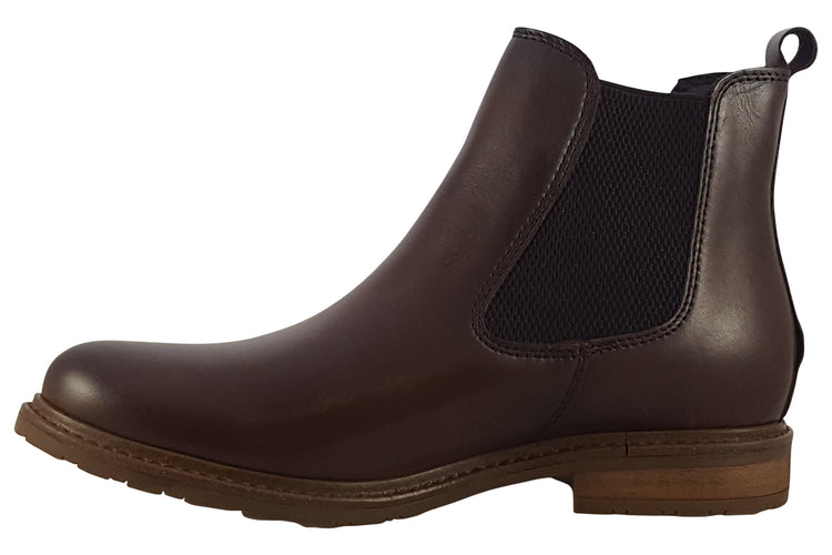 Tamaris Prune 25056-29 Muscat Leather Womens Boots