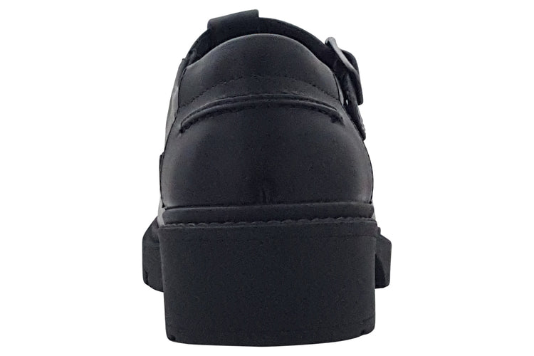 TEDS Brunel Onyx Girls School Shoes