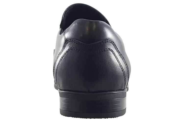 TEDS Cardiff Slip Black Mens Shoes
