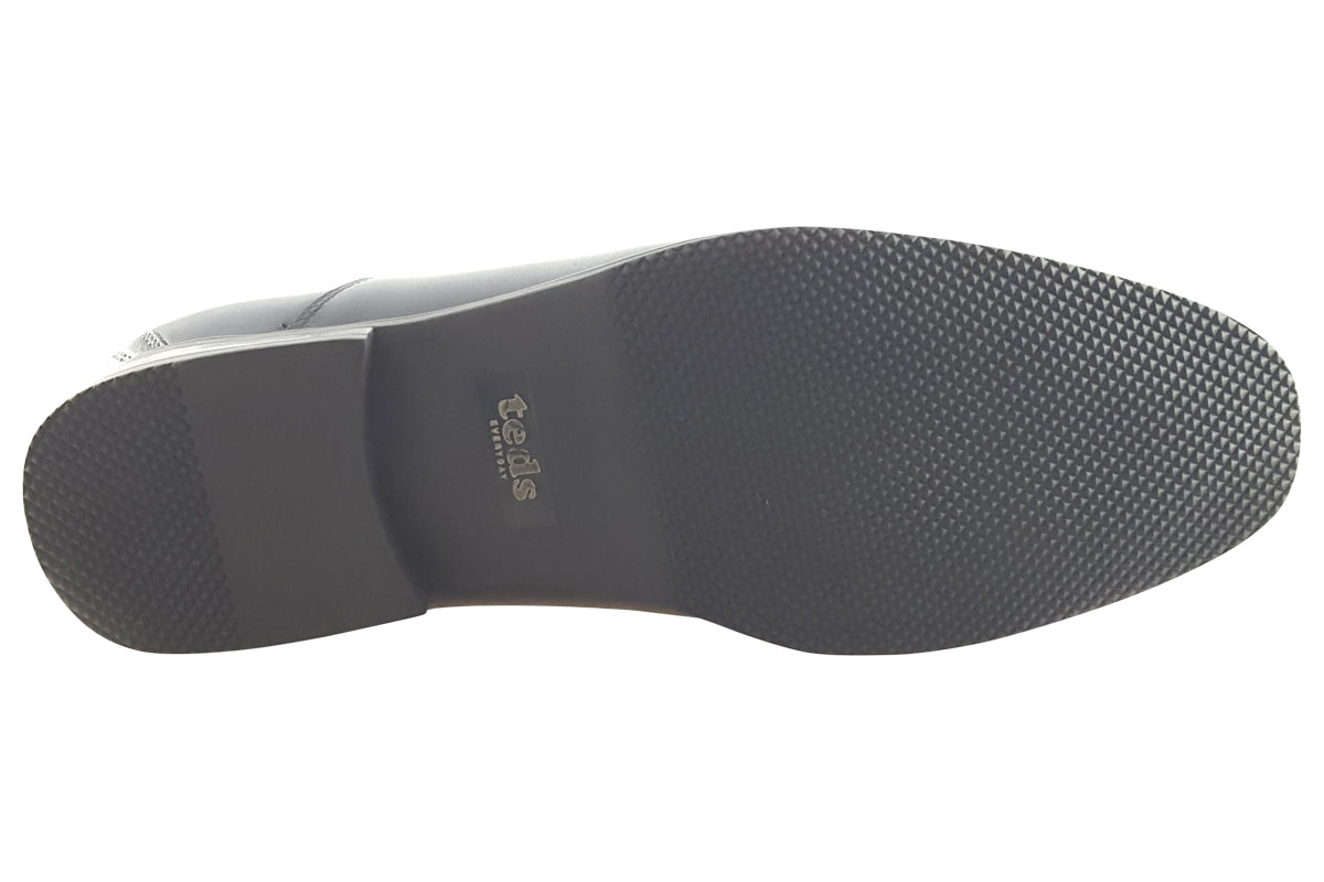 TEDS Cardiff Slip Black Mens Shoes