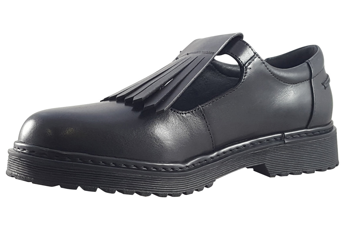 TEDS Cybele Onyx Girls School Shoes