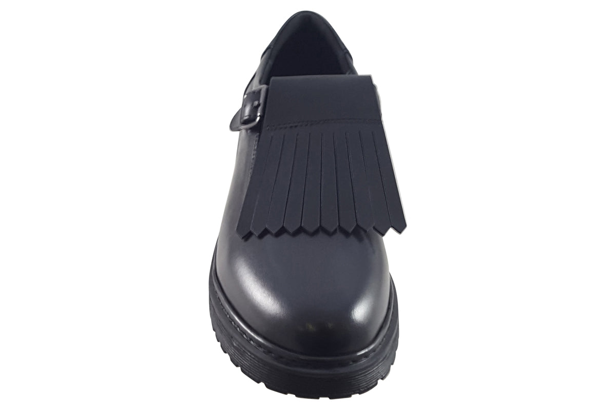 TEDS Cybele Onyx Girls School Shoes