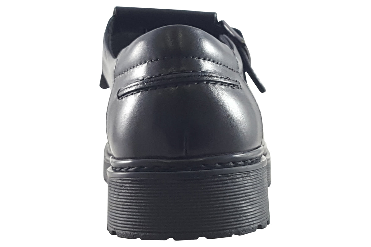 TEDS Cybele Onyx Girls School Shoes