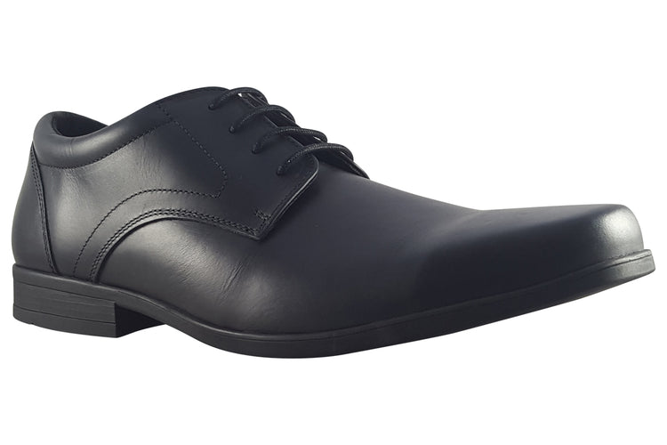 Term Footwear Thomas Lace Up Black Boys School Shoes
