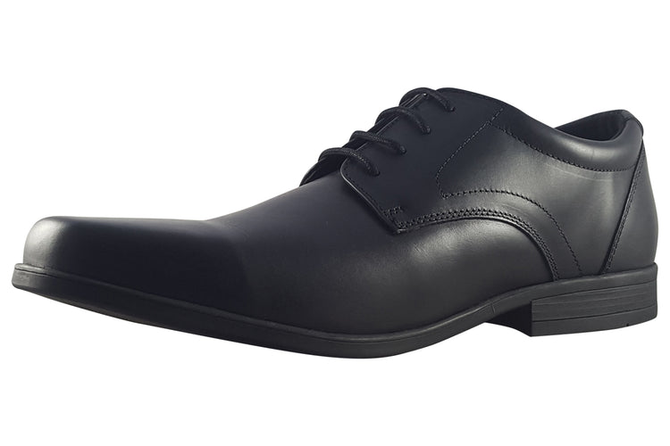 Term Footwear Thomas Lace Up Black Boys School Shoes