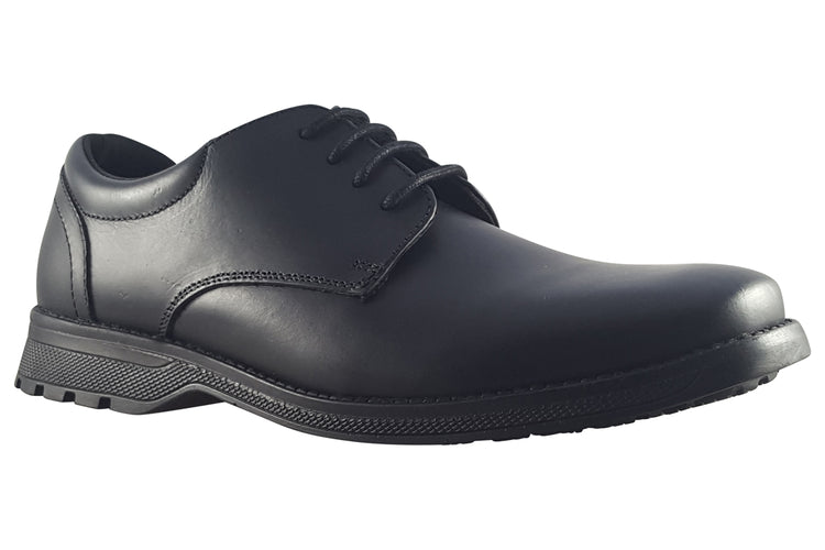 Term Footwear Tyson Clerk (W) Black Boys School Shoes