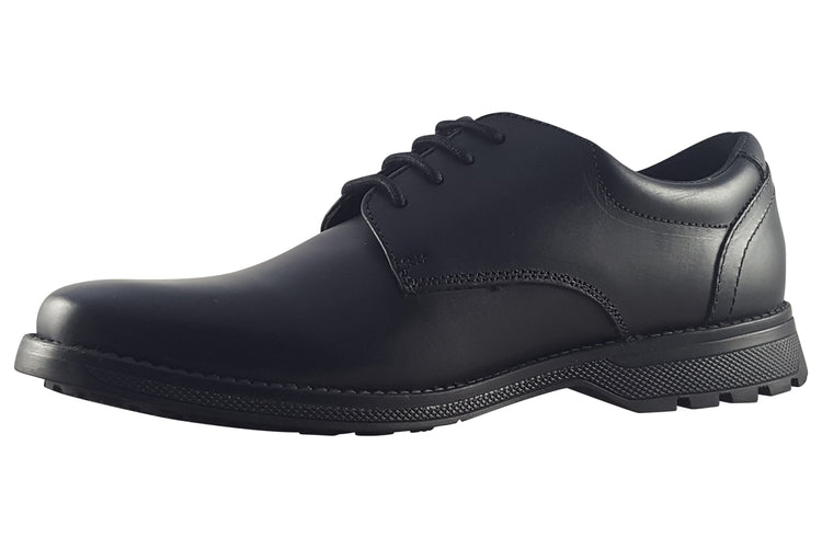 Term Footwear Tyson Clerk (W) Black Boys School Shoes