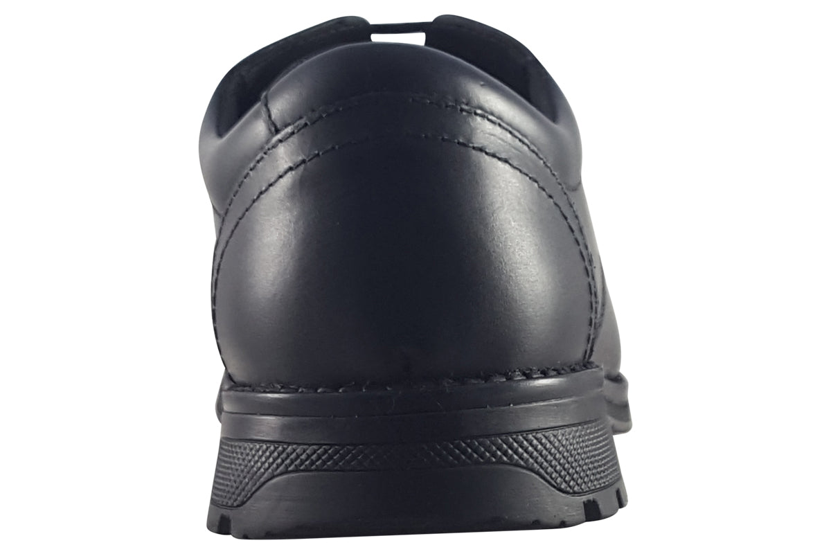 Term Footwear Tyson Clerk (W) Black Boys School Shoes