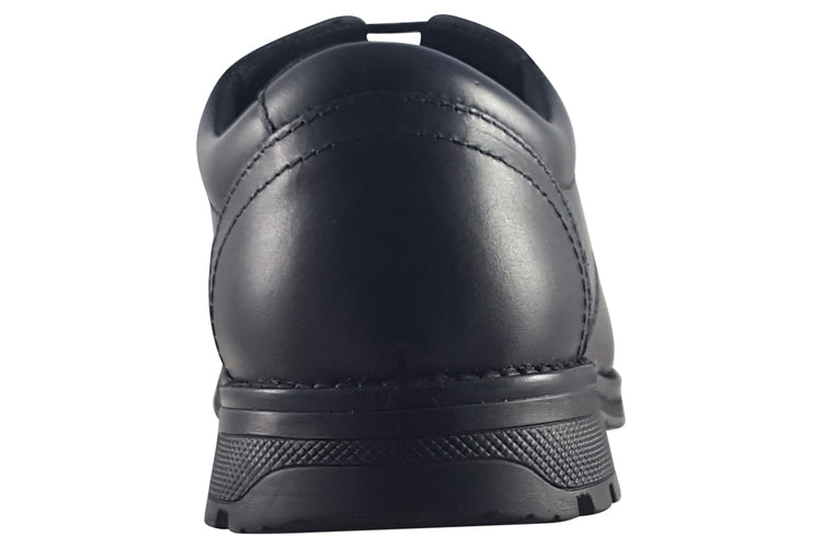 Term Footwear Tyson Clerk (W) Black Boys School Shoes