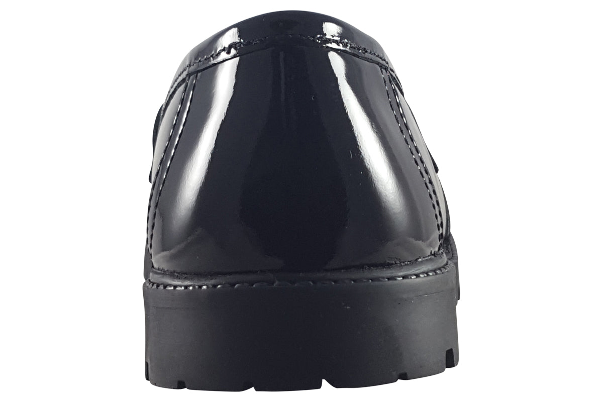 Term Footwear Willow Black Patent Girls School Shoes