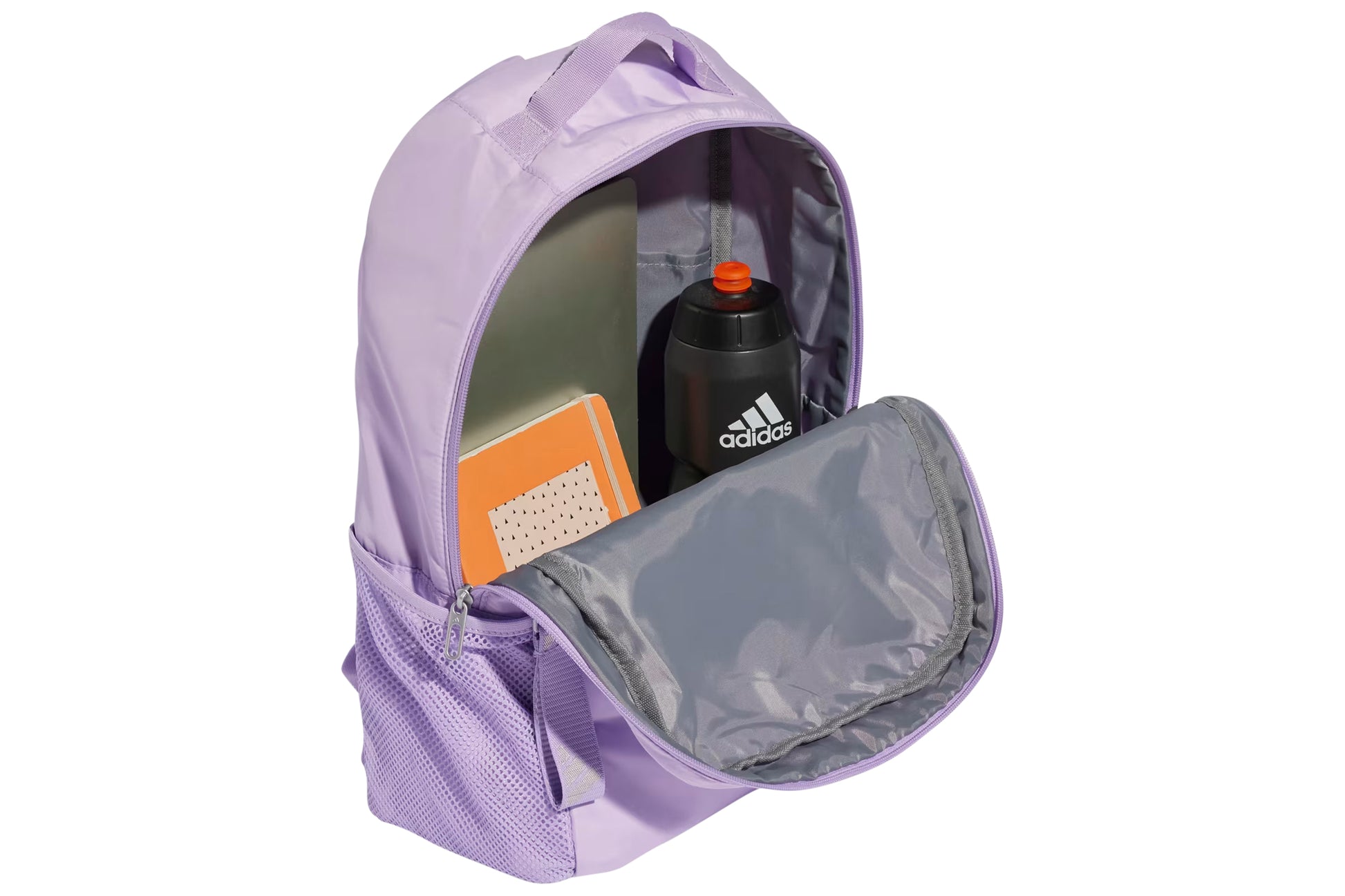 adidas backpack girls school Adidas JM2737 SP Lilac Silver School Extras School Bags – McConnell Shoes