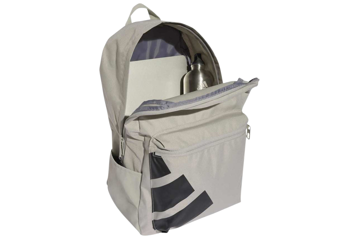 adidas jx9063 classic bars boys school bags metallic grey black top